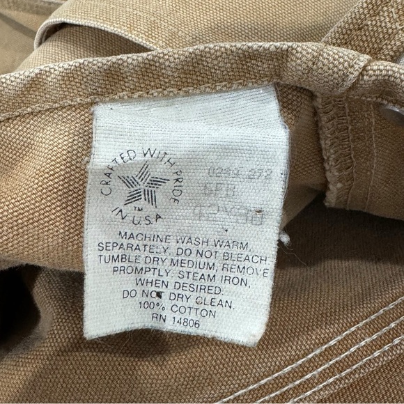 Vintage 80s Carhartt Workwear Overalls Double Knee Union Tag Made USA | 42 x 30 - Picture 11 of 12
